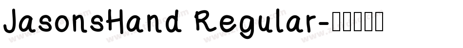 JasonsHand Regular字体转换